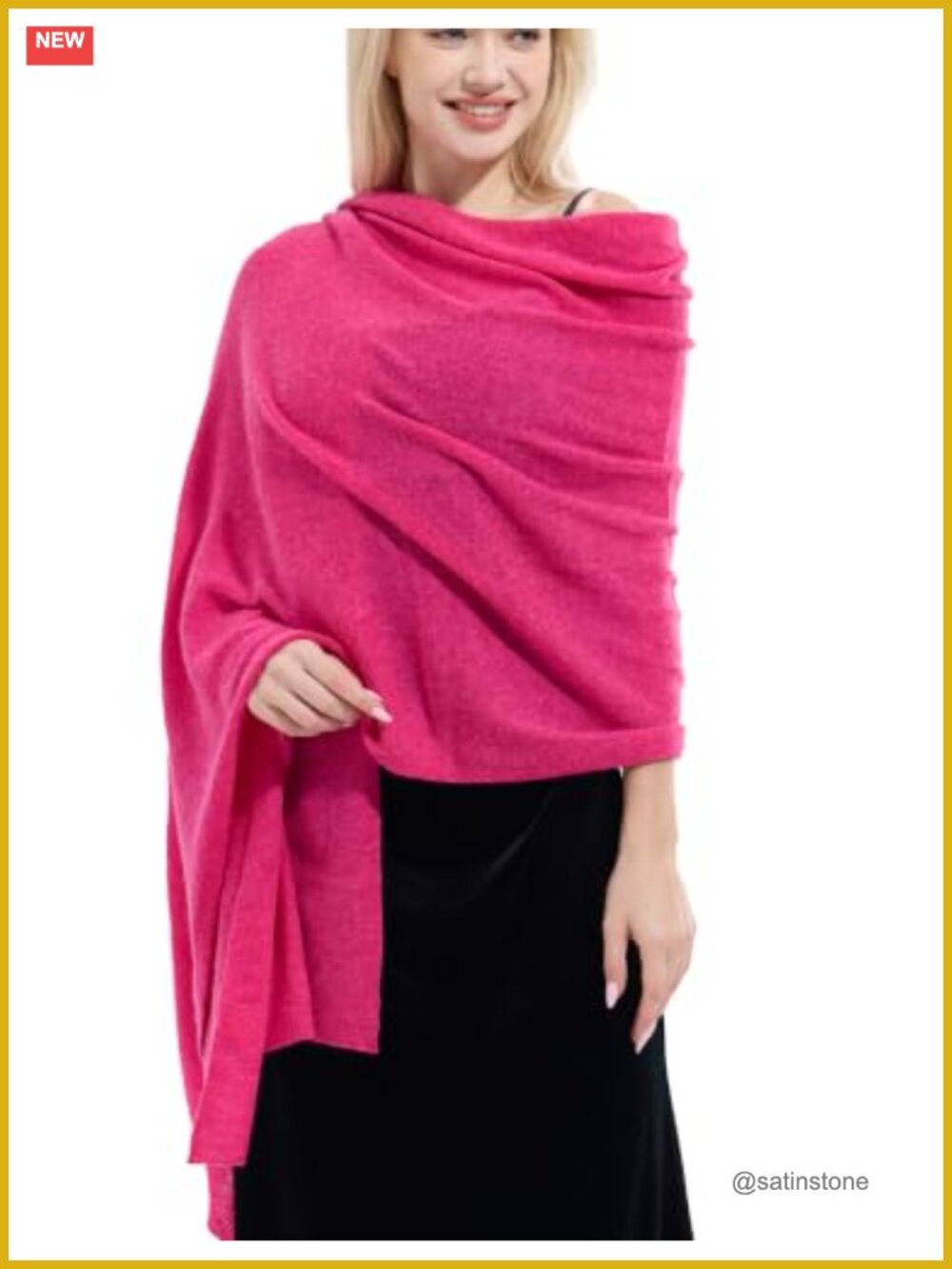 Luxury Cashmere Blend Shawl Wrap Oversized Pashmina Scarf Travel Blanket